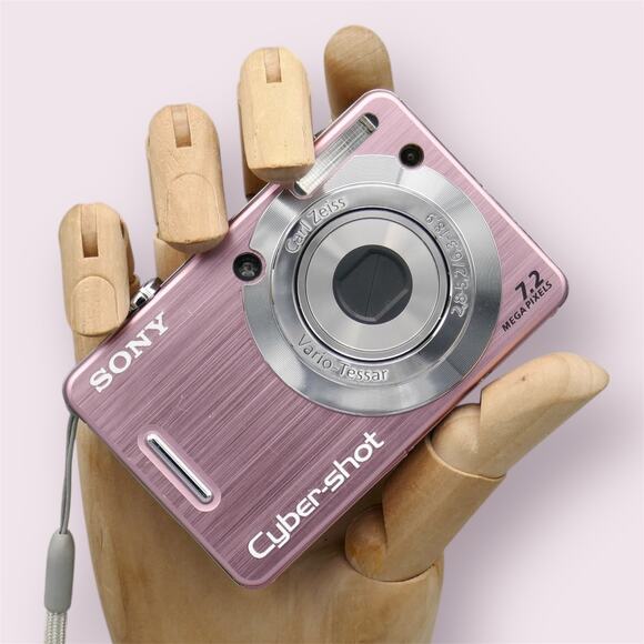 Sony Cyber-shot DSC-W55 Vintage Digital Camera | 7.2MP | Pink - Picture 1 of 5